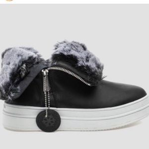 J Slide Fur Boots